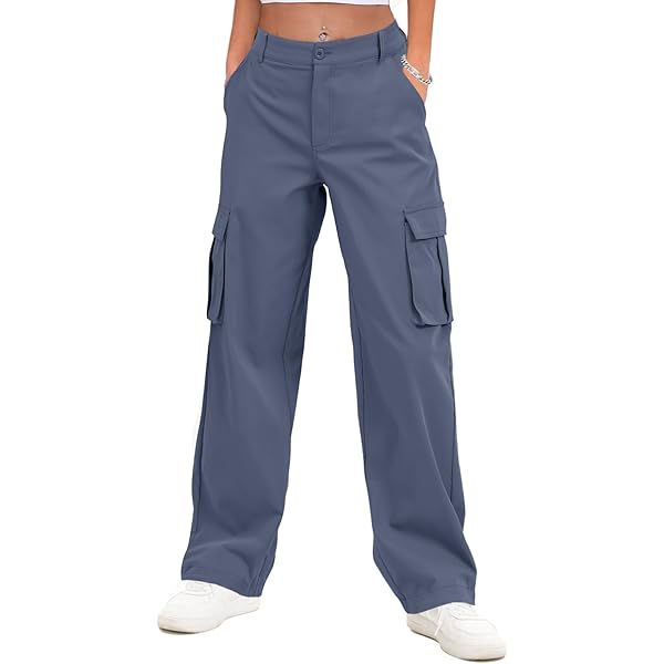 Amazon.com: Zando Cargo Pants Women Baggy Joggers Parachute Pants
